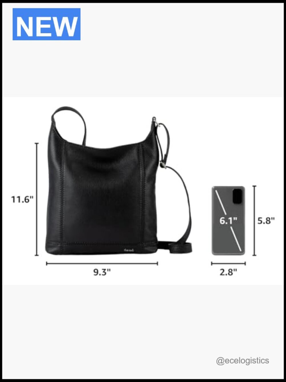 Premium Leather Crossbody Bag with Adjustable Strap - Picture 3 of 7